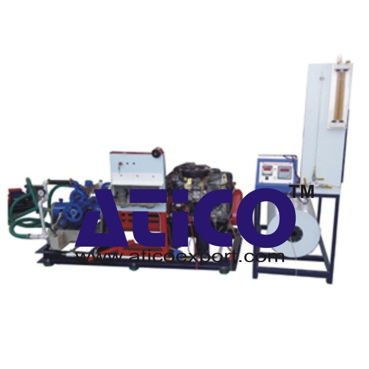 Four Cylinder Four Stroke Petrol Engine with Rope Break Dynamometer ...