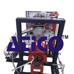 Single Cylinder Two Stroke Petrol Engine with Rope Break Dynamometer Test Rig