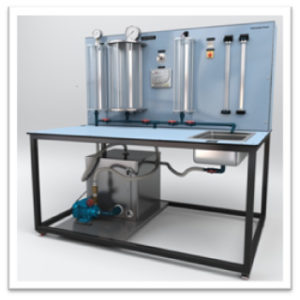 Hydrostatics Bench Inclusive Of Constant Head Inlet Tank, Variable Outlet Tank, Feed Block And Manometer Board