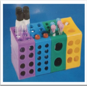 4 WAY LABORATORY TEST TUBE RACK