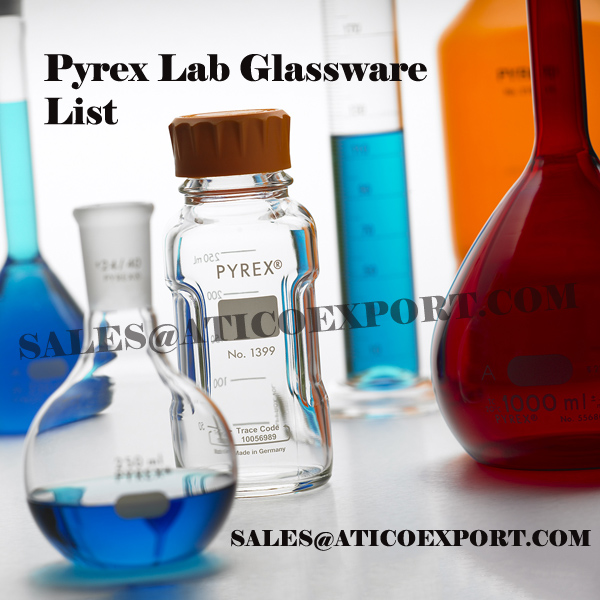 PYREX LAB GLASSWARE LIST